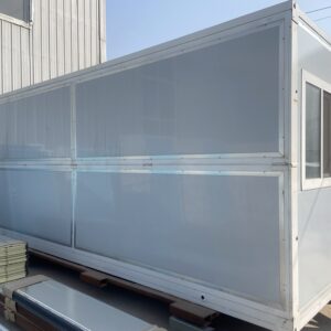 a white container on a pallet